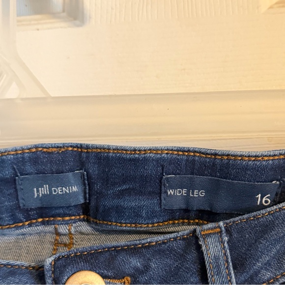 J. Jill Dark Blue Wide Leg Jeans - Picture 3 of 3